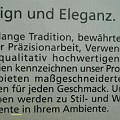 126 design eleganz  Etwas feilen könnte man freilich noch im Bereich "Design und Eleganz der Sprache".  Dieses Inserat erschien in der Wochenzeitung FF.