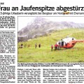 249 nordgrad  Eine "Gratwanderung" und sprachlich etwas "verunfallt" ist wohl dieser ganze Artikel, den ein aufmerksamer Leser am 13. Juli 2009 in der Tageszeitung "Dolomiten" entdeckt hat.