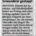 315 indianer  Die "Indianer" sind der Polizei vermutlich wegen ihres Federschmucks aufgefallen. Winnetou lässt grüßen.  Diesen Artikel aus der Tageszeitung "Dolomiten" vom 1.3.2010 schickte uns Franz Angerer.