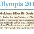 323 uns gold  Ja, so hätte es sein können: Für uns das Gold, und Silber für Deutschland. Hier ist der Dolomiten-Redakteur wohl einem Wunschtraum erlegen.  Diesen Artikel aus der Tageszeitung "Dolomiten" vom 23. Februar 2010 schickte uns Hansdietrich Amberger.