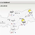 327 32maerz  Diese Wettervorhersage für einen wahrlich selten eintretenden Tag entdeckte Luca Podini wohl nicht zufällig an einem 1. April auf der Seite www.suedtirol-wetter.it.