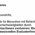 55 nueva  Ob man sich beim Auftreten gewisser Verständnisschwierigkeiten nach der Lektüre solcher Texte auch vertrauensvoll an den professionellen "Evaluator" wenden kann?