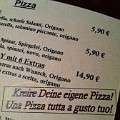 589 kreire  Diese Pizzeria in Pfalzen ist besonders kreativ, vor allem in Sachen Sprache.