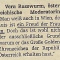 602 freud  Soviel psychoanalytisches Gespür traut man dem Luis gar nicht zu! Aber Frau Russwurm wird schon wissen, ob man sich beim "Freud der Frauen" in seinen berühmten Morgensprechstunden auch auf die Couch legen kann.  Entdeckt in der "Zett" vom 25. September 2011 von Markus Fischnaller.