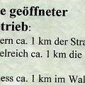 73 naechste gastbetrieb  Hier ist wohl einiges "drunder und drüber" gegangen.  Diesen Aushang entdeckte ein aufmerksamer Leser im Herbst 2007 am Ritten.