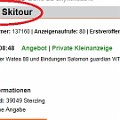 931 skitour  Die Skitour entpuppt sich als Tourenski. Diese Mogelpackung entdeckte Franz G. Angerer bei www.kleinanzeigen-suedtirol.com.