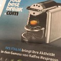 939 nespresso  Der Kaffee schmeckt hoffentlich besser als dieser Werbeslogan, der in mehreren Südtiroler Zeitungen abgedruckt wurde.